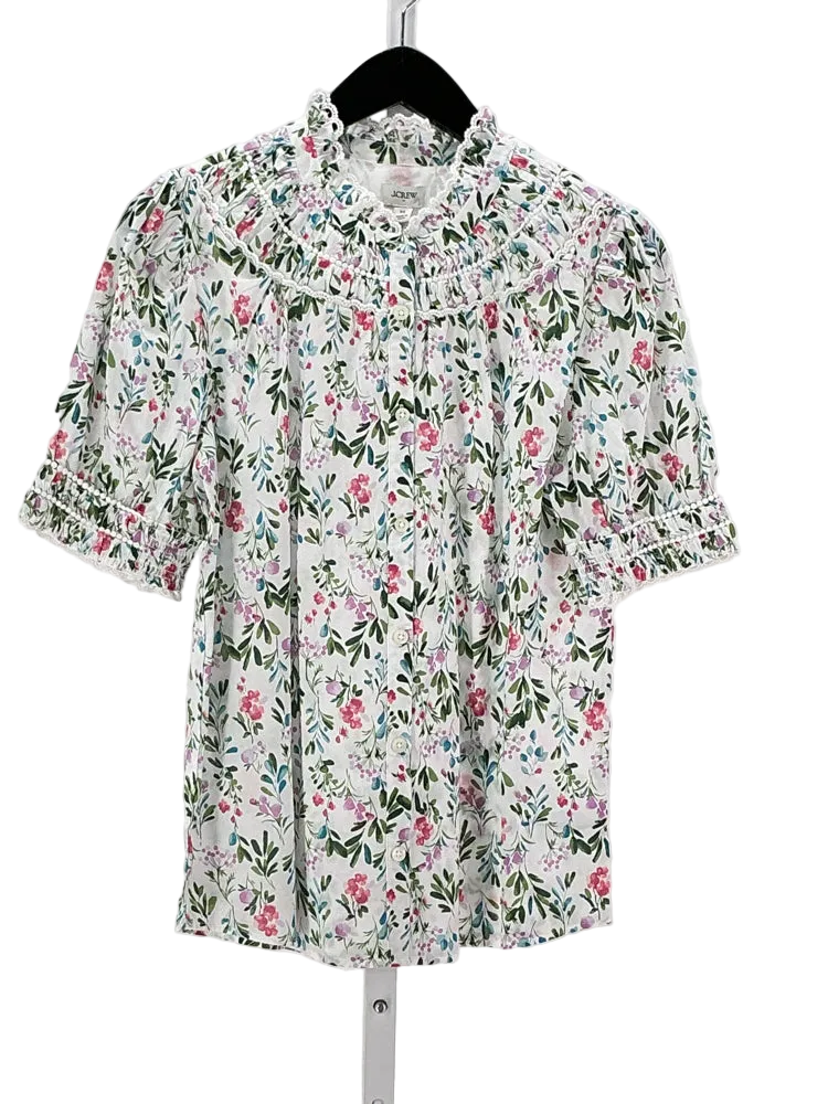 Jcrew Size XS White multi Shirt