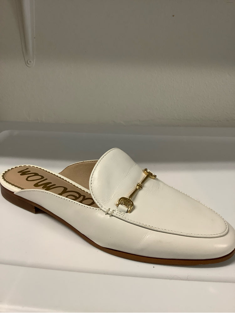 Sam Edelman Shoe Size 8.5 White Linnie Mules
