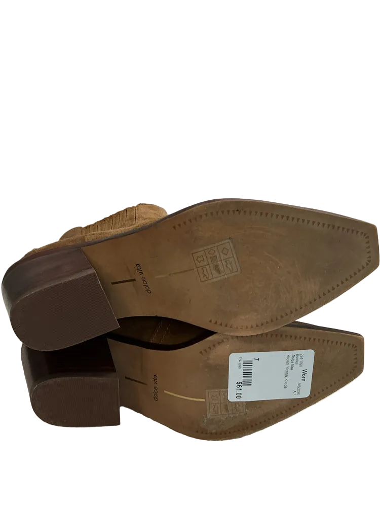 Dolce Vita Shoe Size 7 Brown Senna Booties