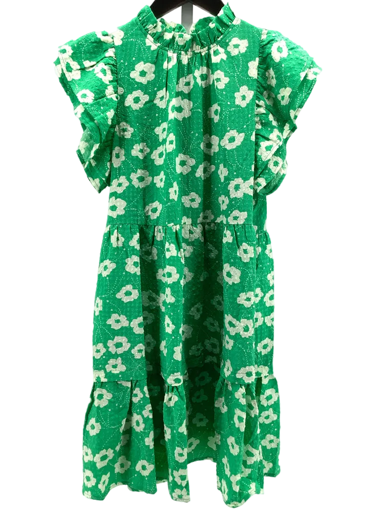 THML Size S Green & White Dress