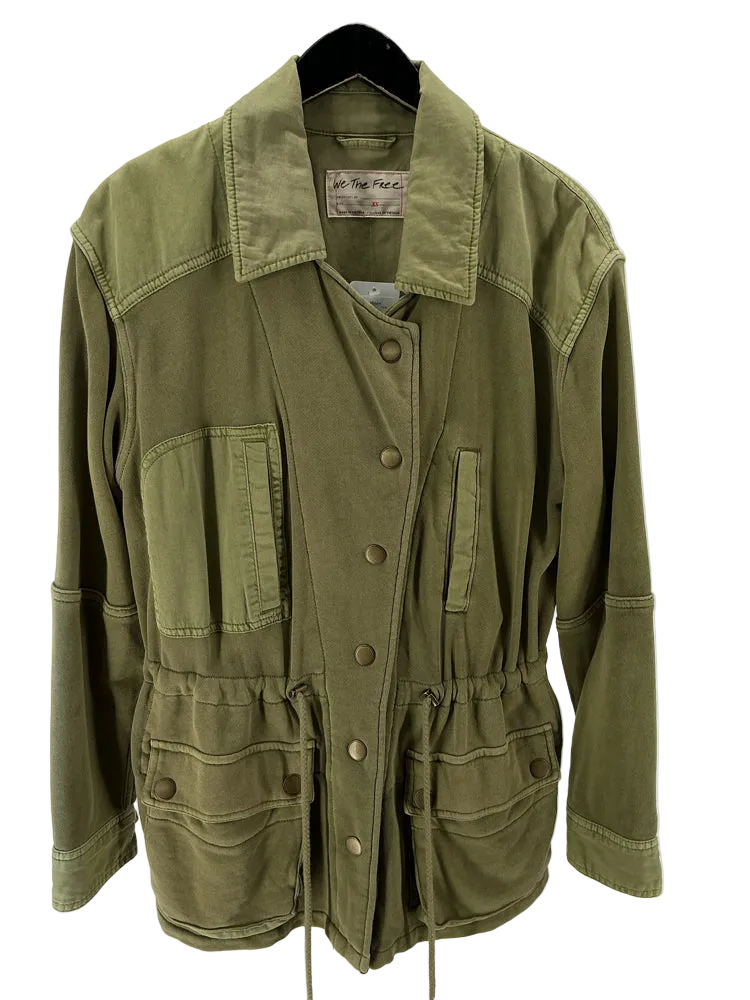 Free People Size XS Green Jacket