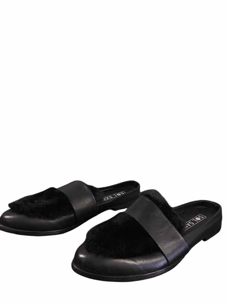 SOL SANA Shoe Size 8 Black Mules