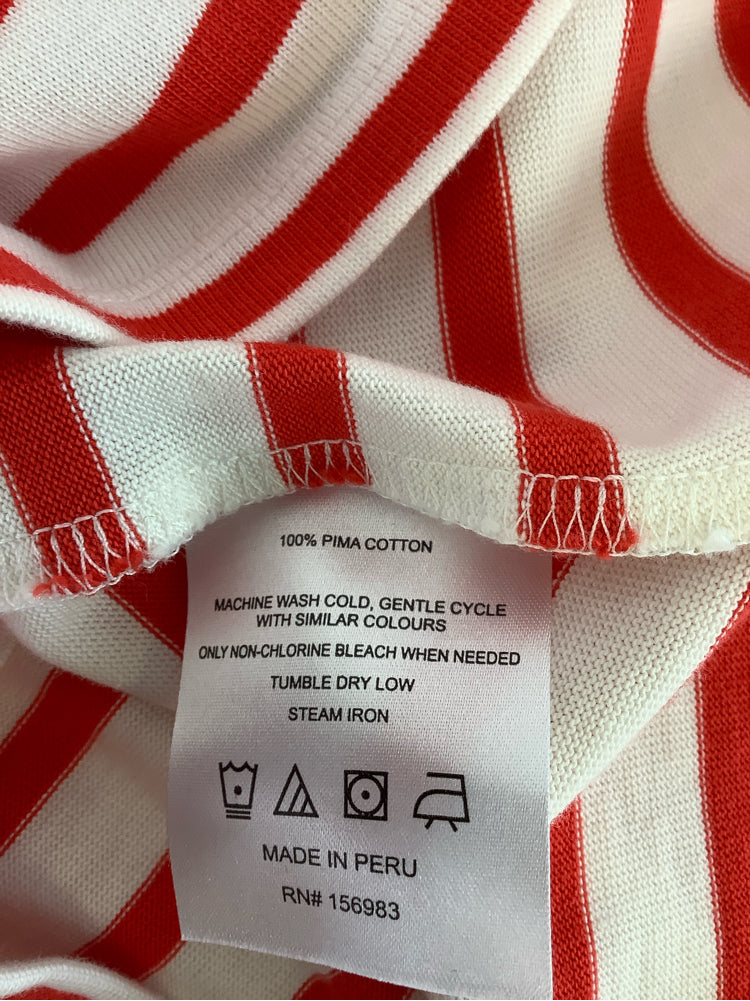 Evereve Size L Red & White Shirt