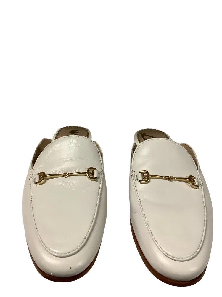 Sam Edelman Shoe Size 8.5 White Linnie Mules