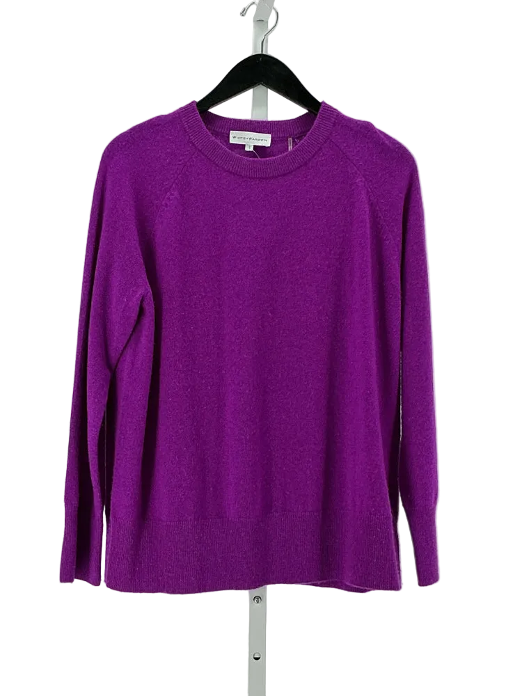 White + Warren Size S Purple Sweater