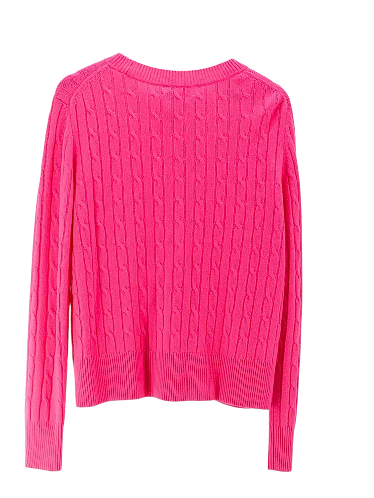 Vineyard Vines Size L Hot Pink Sweater