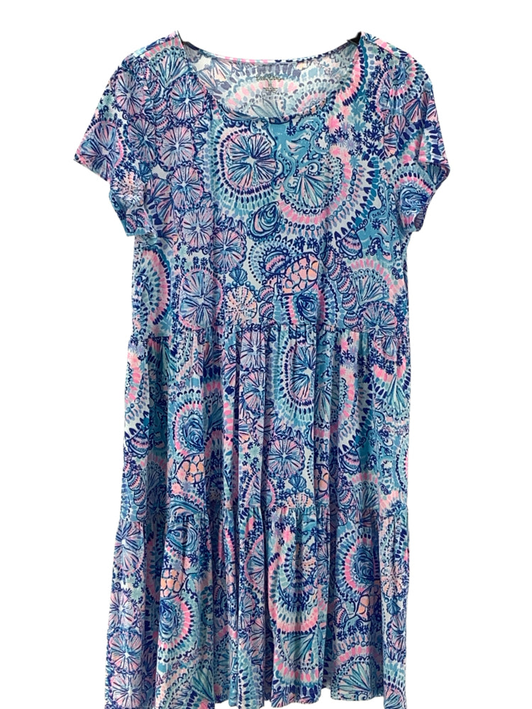 Lilly Pulitzer Size XL Blue Multi Dress