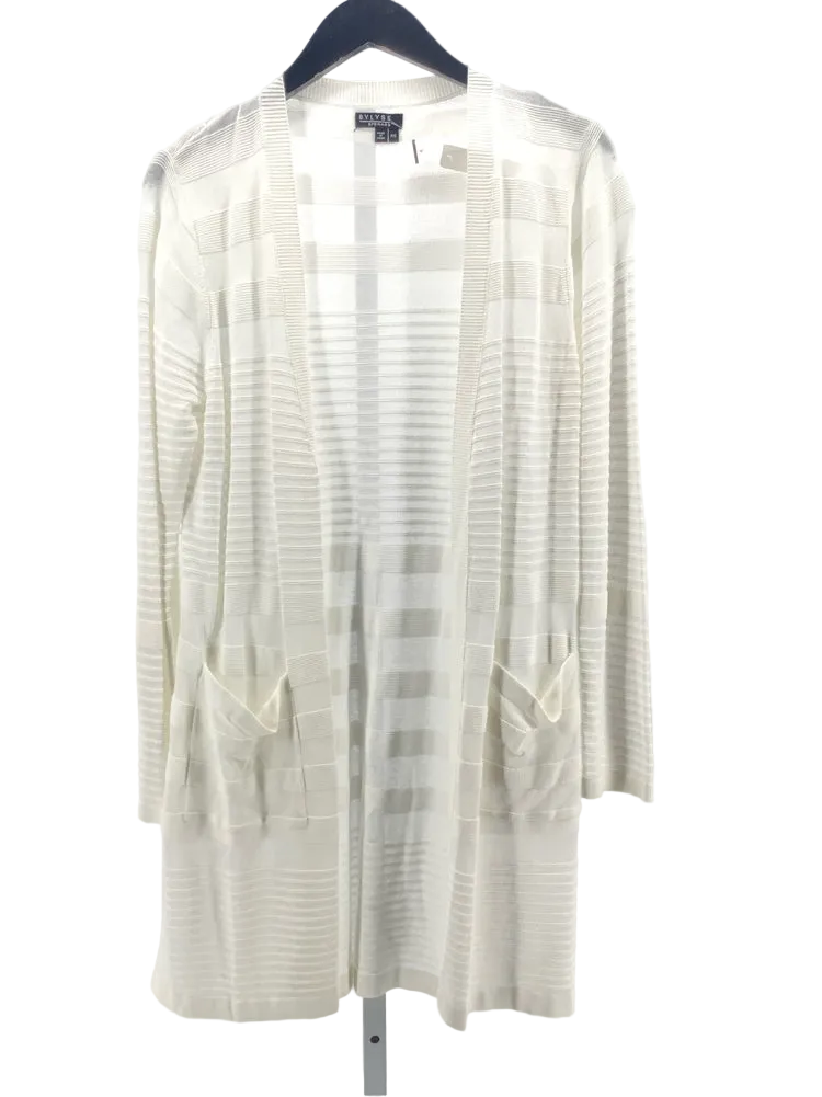 Bylyse Size S White Cardigan
