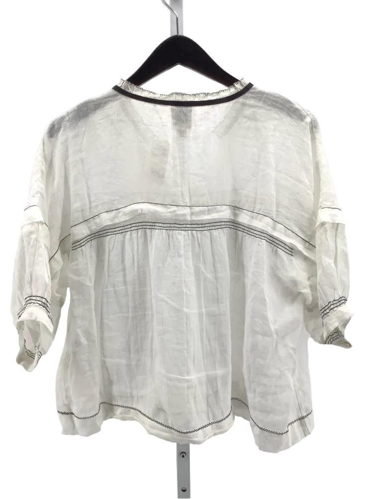 Maeve Size XS White & black Shirt