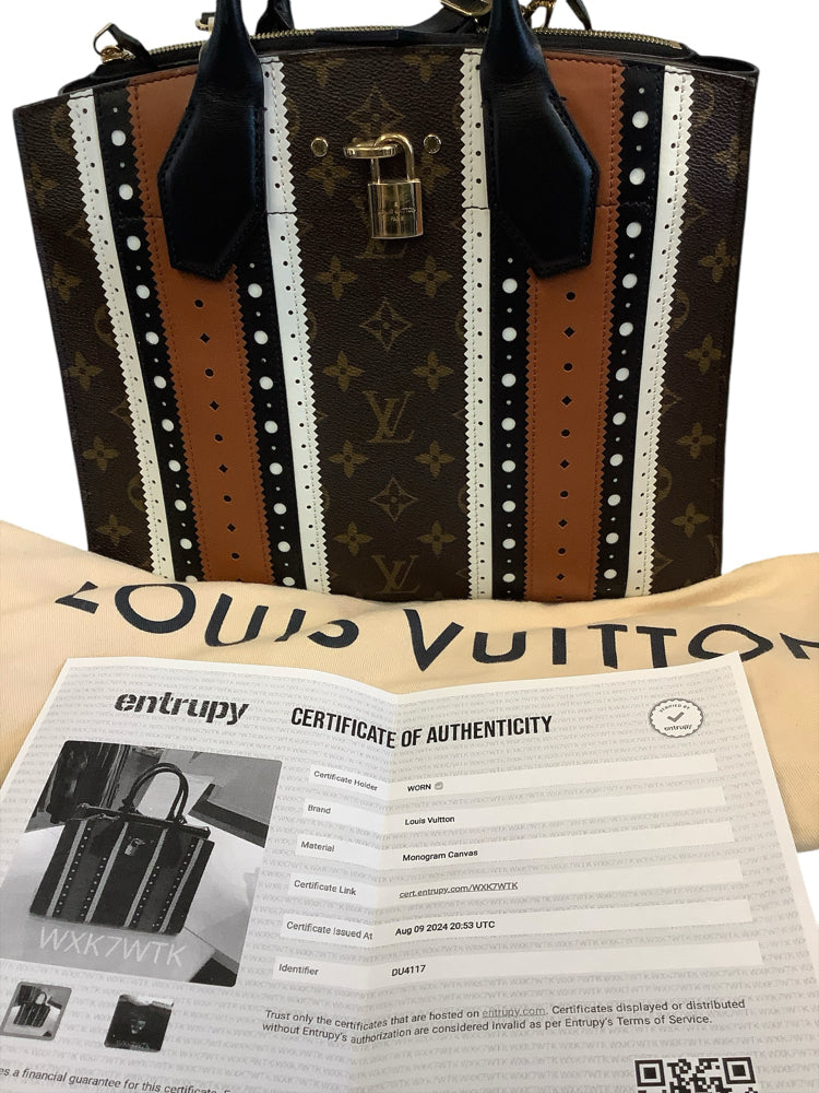 Louis Vuitton Monogram City Steamer MM Brogue Handbags