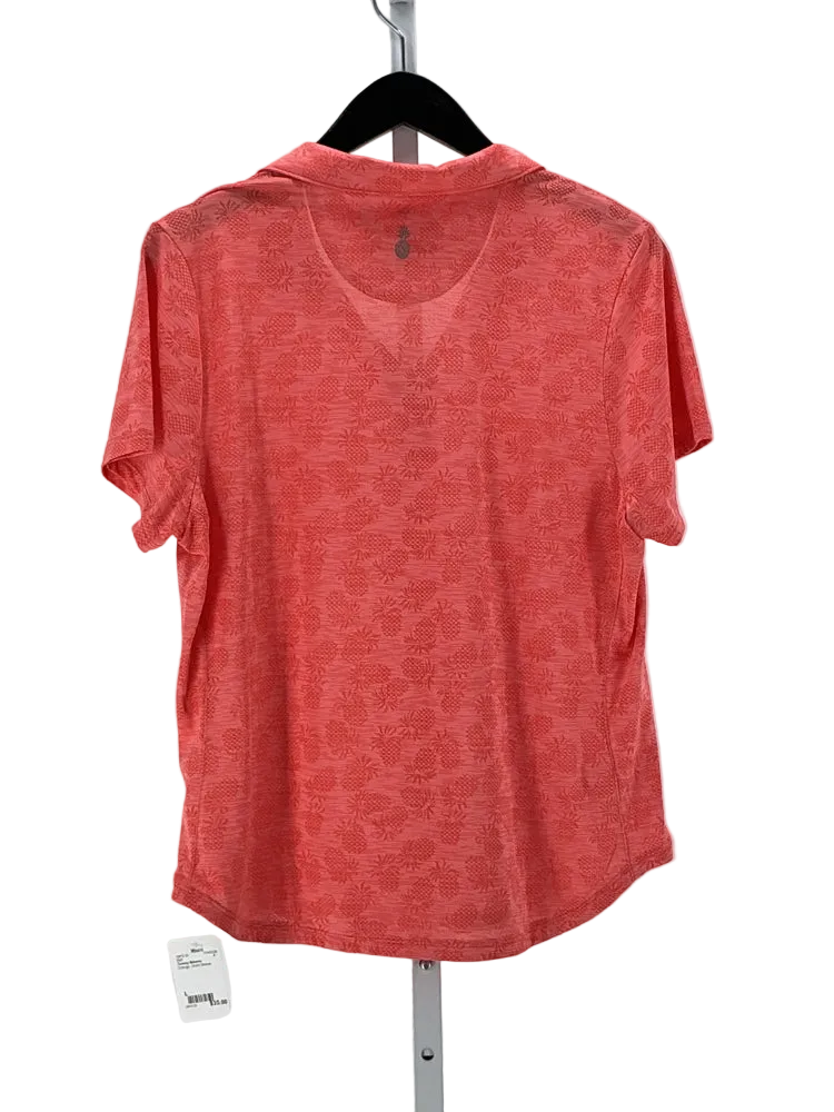 Tommy Bahama Size L Orange Shirt