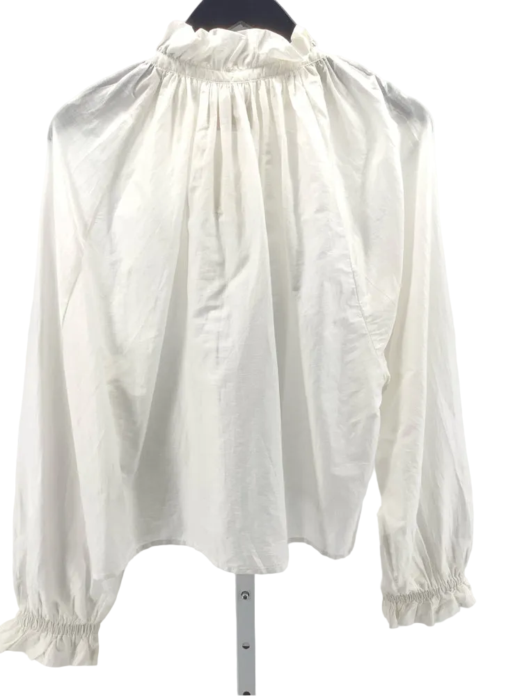 Citizens of Humanity Size M Cream Iris Shirt