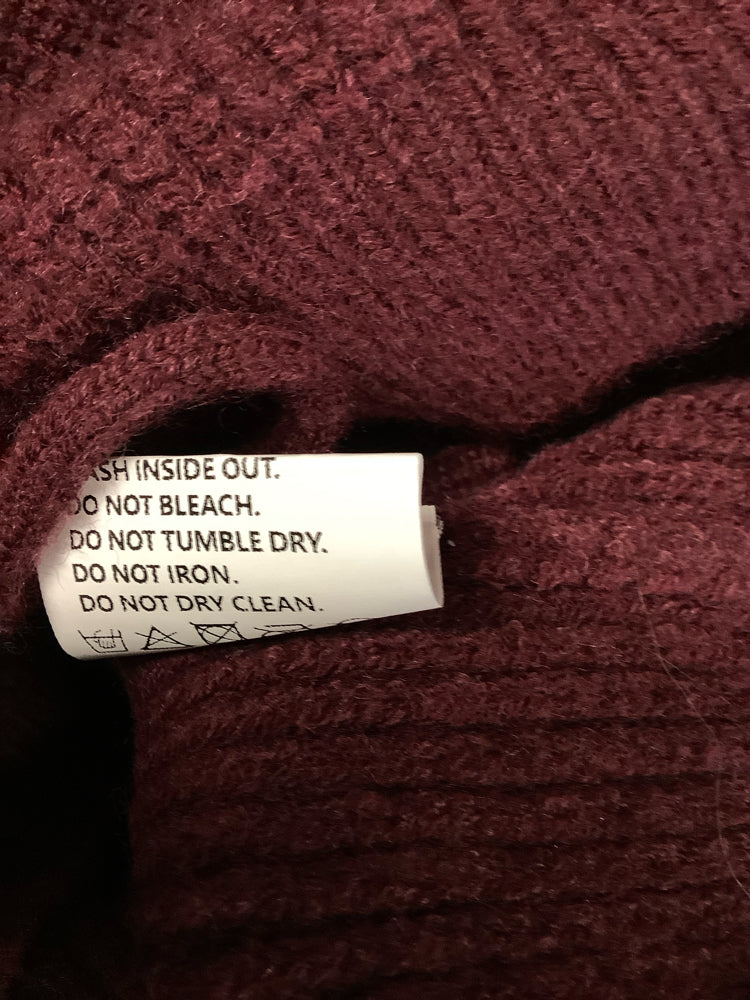 petal & pup Size L Burgundy Cardigan