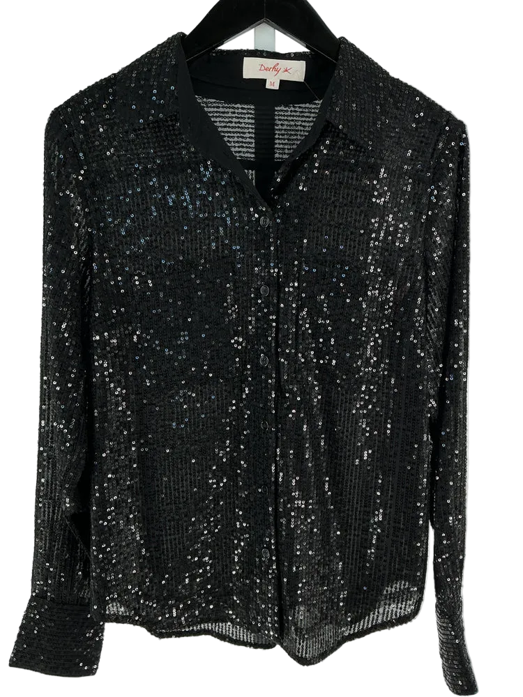 Derhy Size M Black Shirt