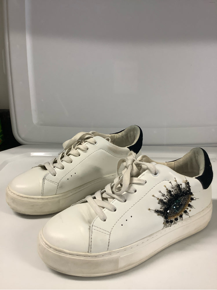 Kurt Geiger Shoe Size 8 White multi Laney Eye Sneakers