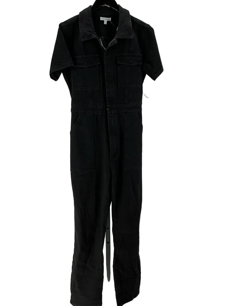 Good American Size L Black Fit For Success Jumpsuit