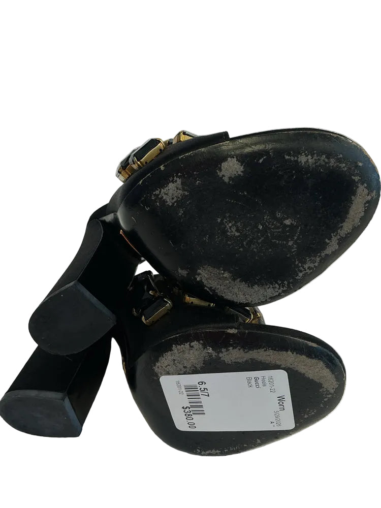 Gucci Shoe Size 6.5/7 Black Heels