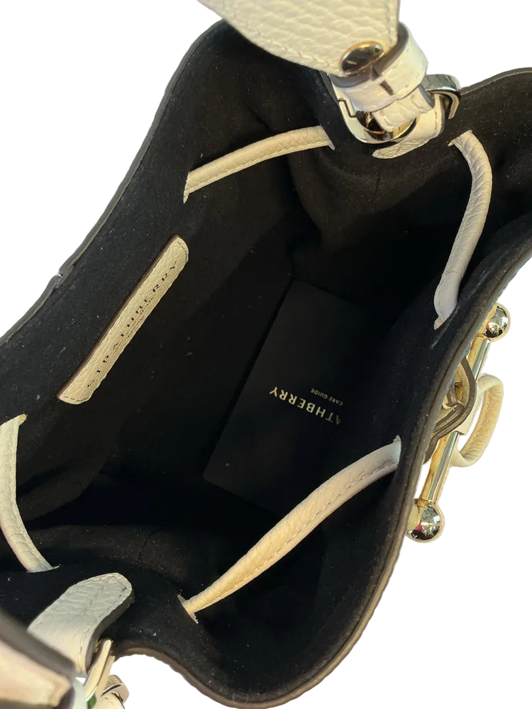 Strathberry White & Tan Osette Handbags