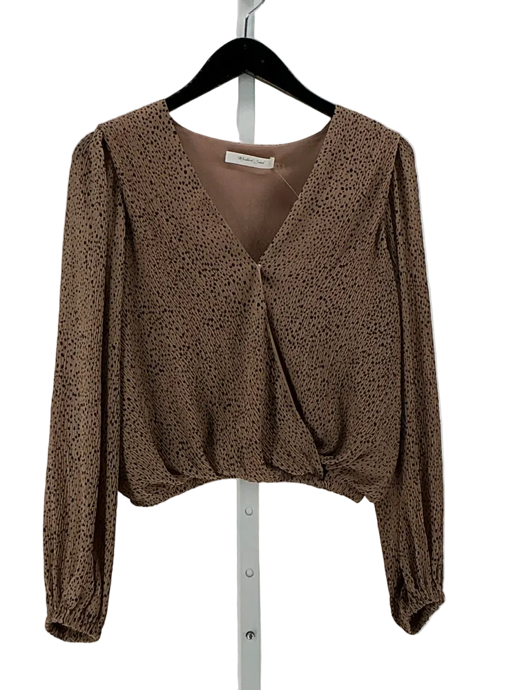 Mustard Seed Size S Brown & Black Shirt