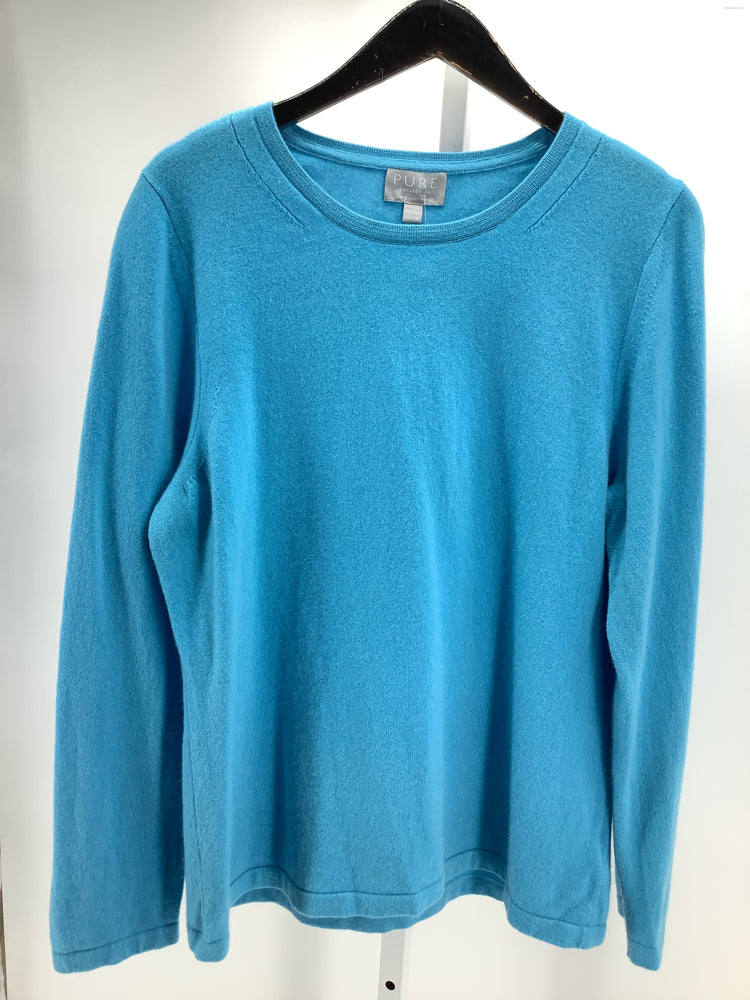 Pure Collection Size XL Blue Sweater