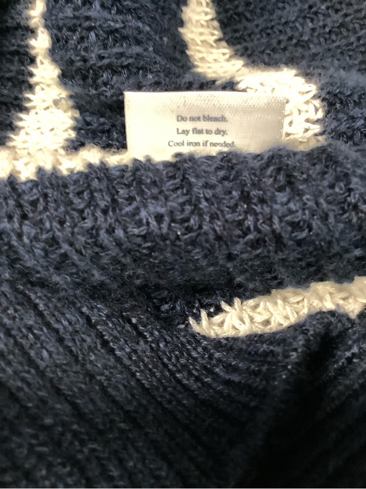 Faherty Size S Navy & white Miramar Sweater