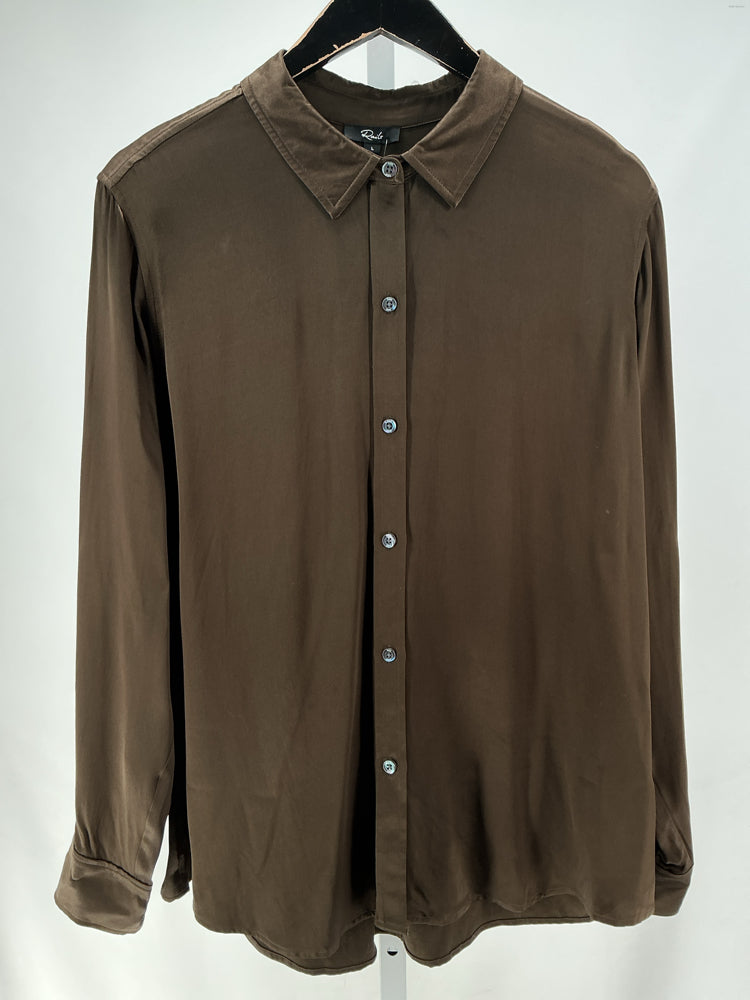 Rails Size L Brown Shirt