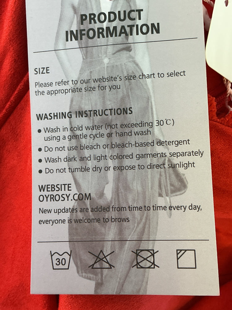 Oyrosy Size L Red Dress