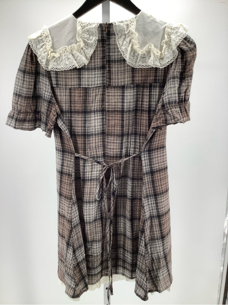 UNIF Size L Brown Multi Doux Dress