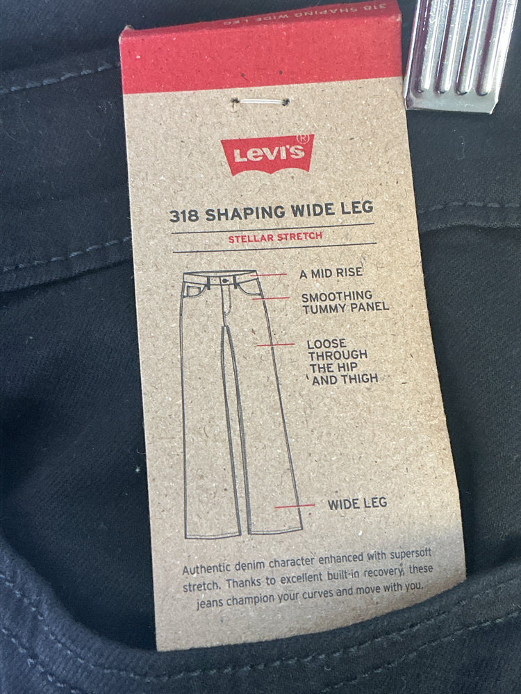 Levi Size 28 Black Jeans