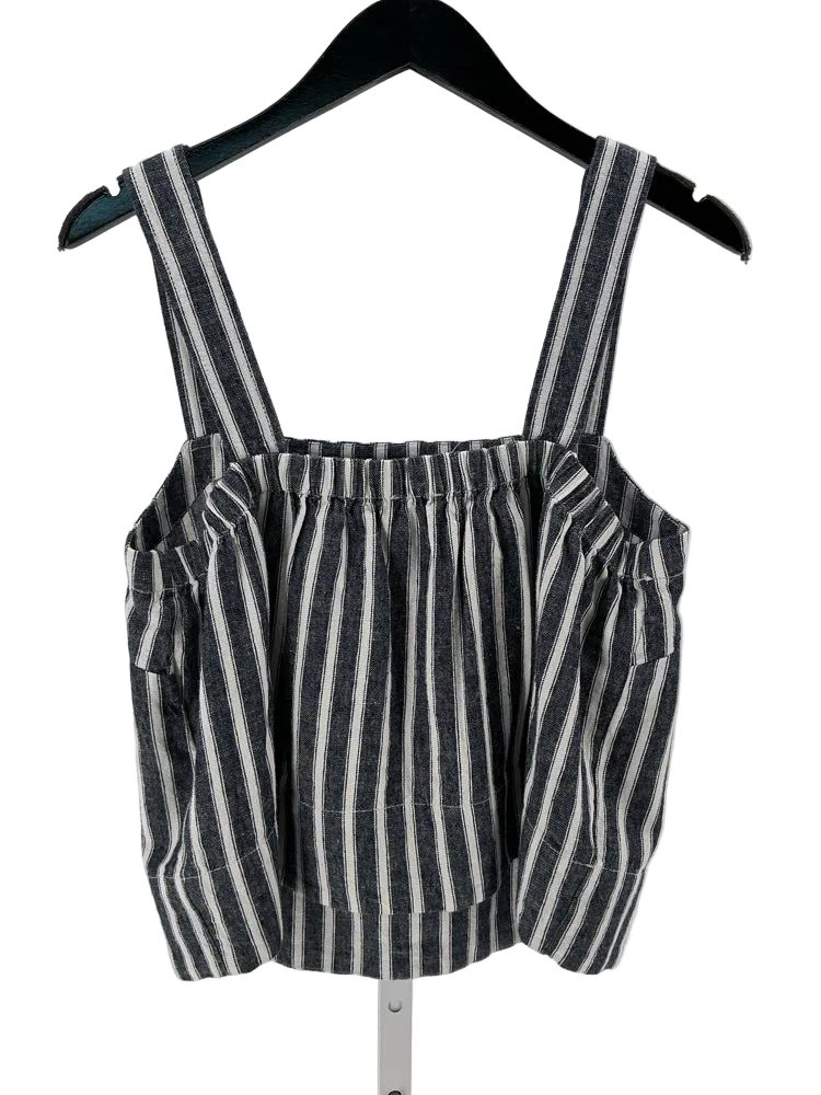 Madewell Size M Black & White Tank Top