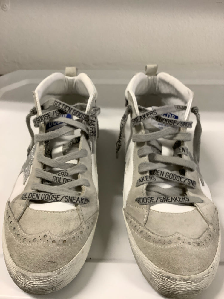 Golden Goose Shoe Size 8 White multi Mid Star Sneakers