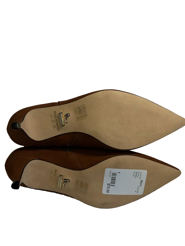 Carrano Shoe Size 7 Brown Booties