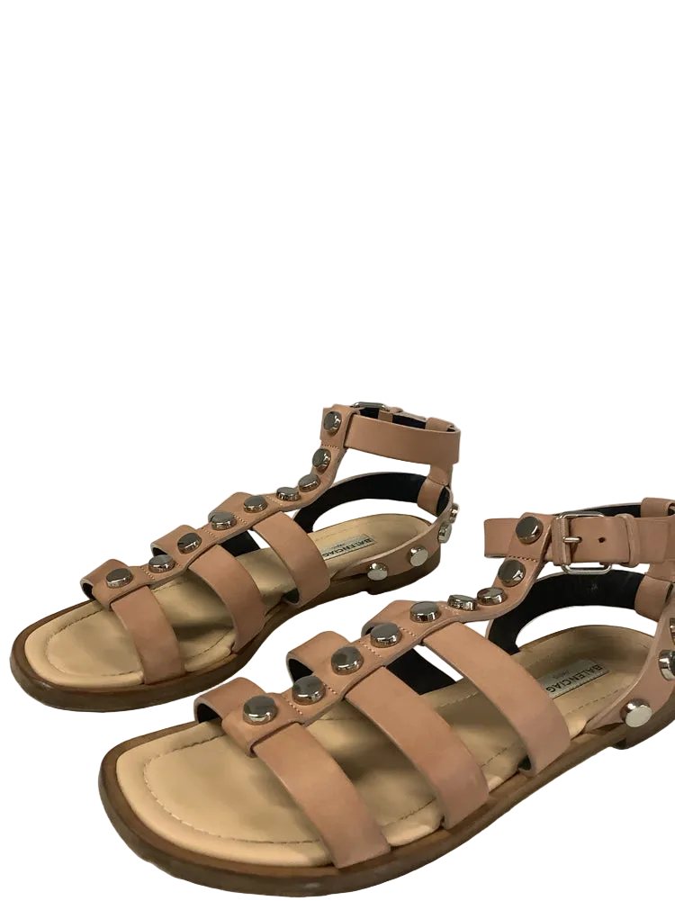 Balenciaga Shoe Size 8 Tan Sandals