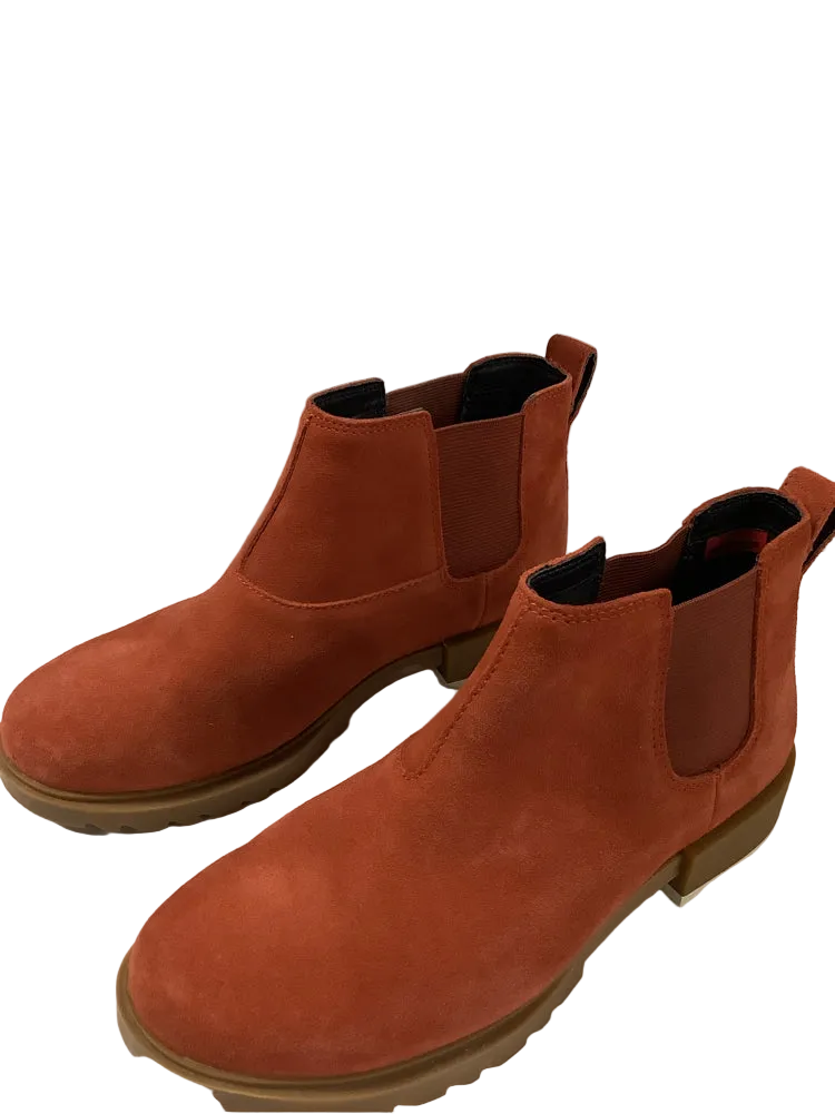 Sorel Shoe Size 7 Orange Emelie II Booties