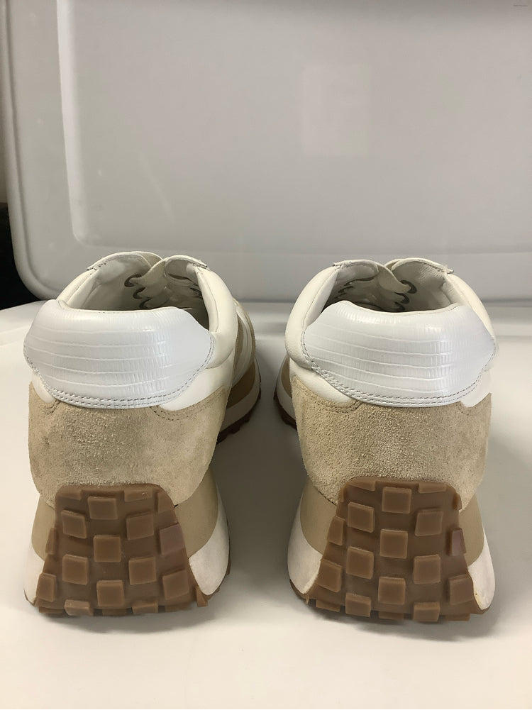 Veronica Beard Shoe Size 10 Tan & White Valentina Sneakers