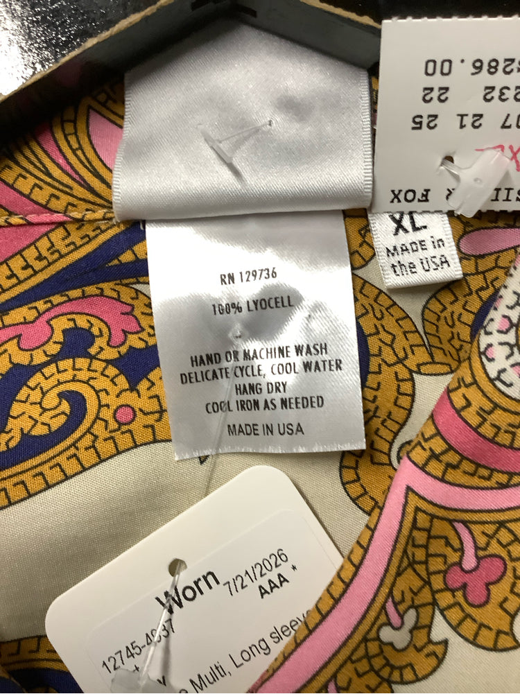 Finley Size XL Orange Multi Shirt