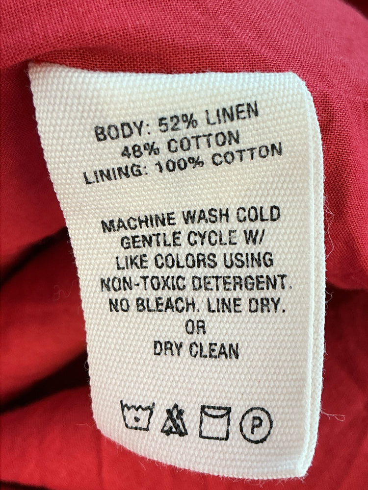 Alex Mill Size S Red Alexis Dress