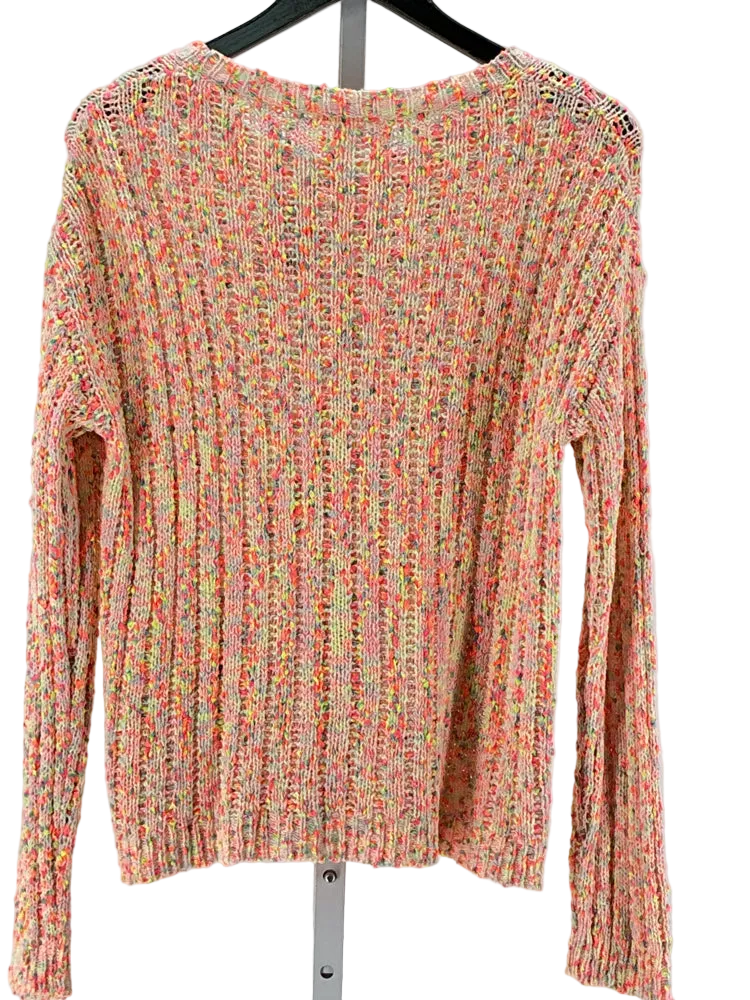 Lisa Todd Size M Orange Multi Sweater