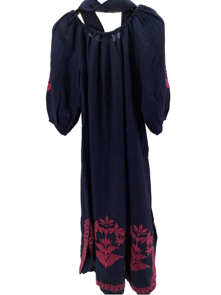 Tommy Bahama Size M Navy & Pink Dress