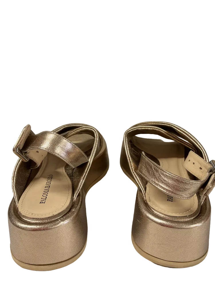 Paloma Barcelo Shoe Size 6.5 Rose Gold Wedges