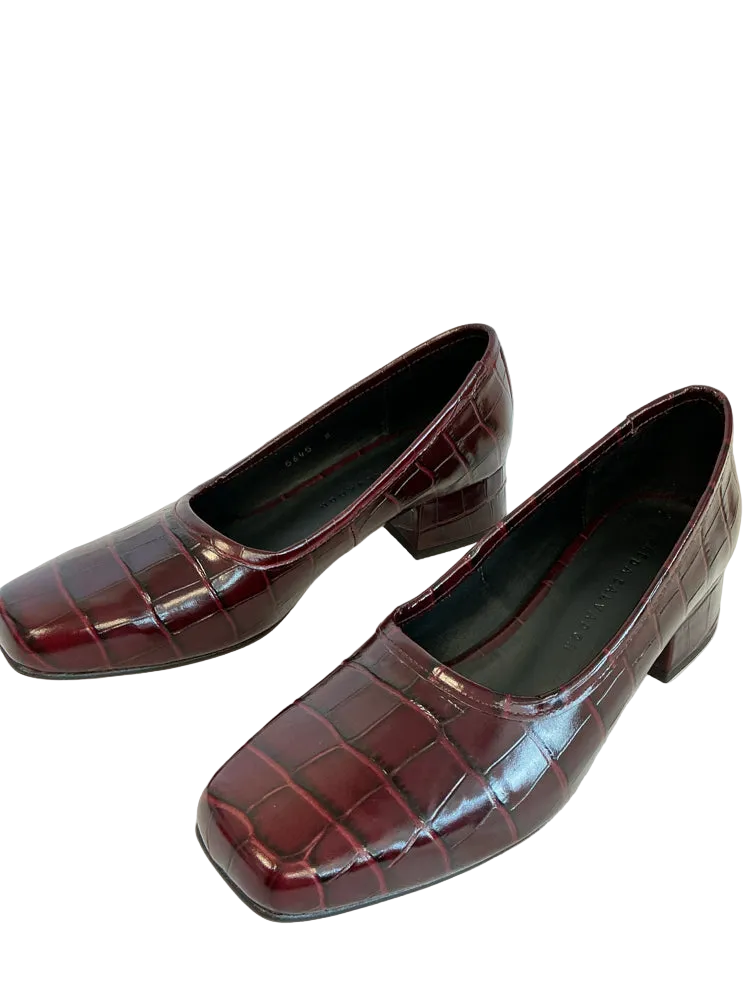 Freda Salvador Shoe Size 8 Burgundy Heels