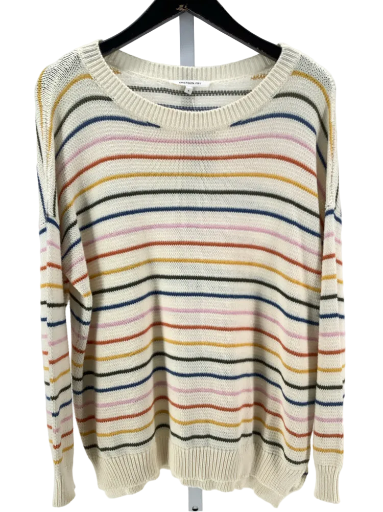 Emerson Fry Size S White multi Sweater