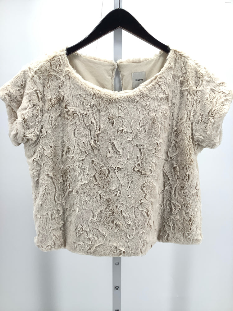 Maeve Size XS Cream Shirt