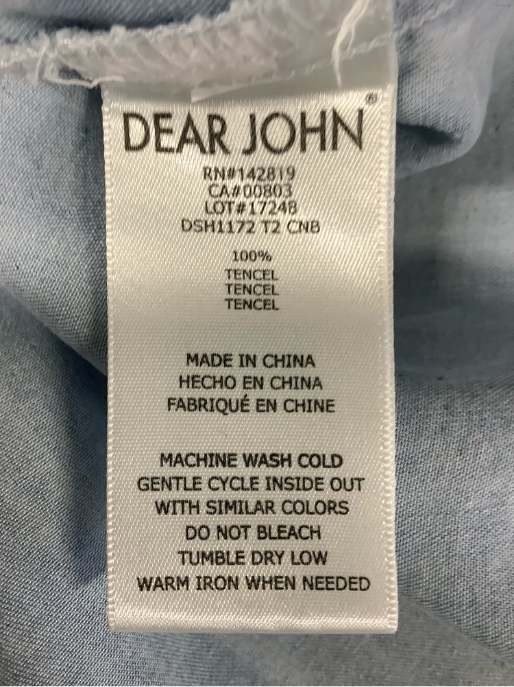 Dear John Size L Blue Rowan Shirt