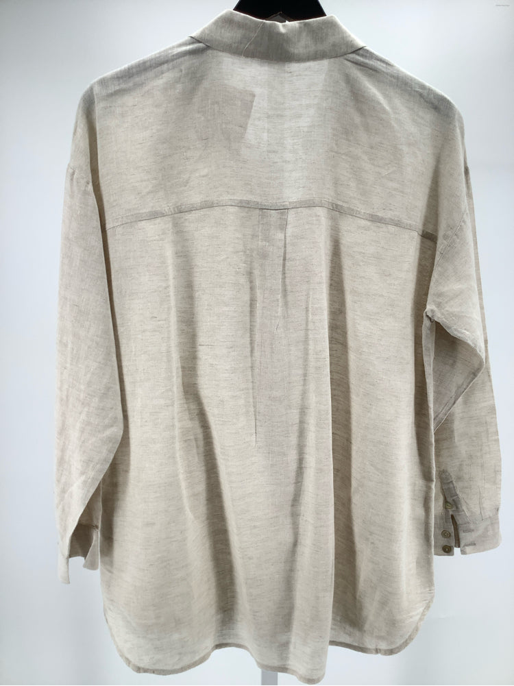 Eileen Fisher Size L Tan Shirt