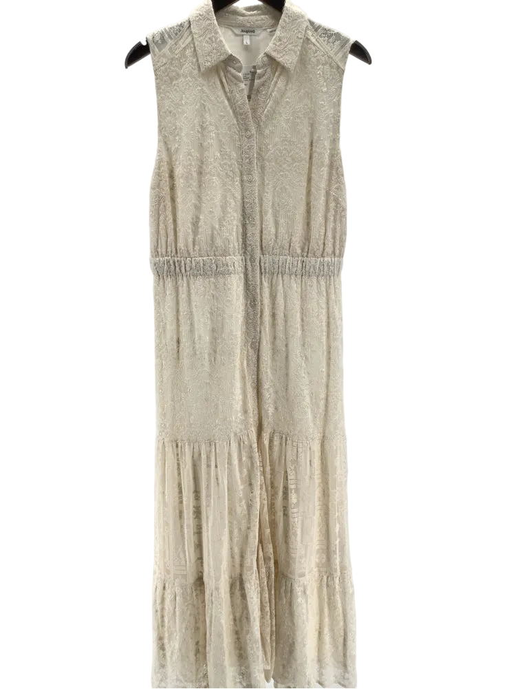 Desigual Size L Cream Dress