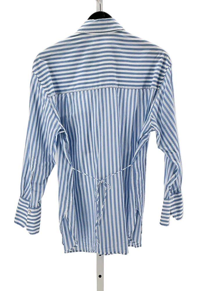 Vince Size S Blue & White Shirt