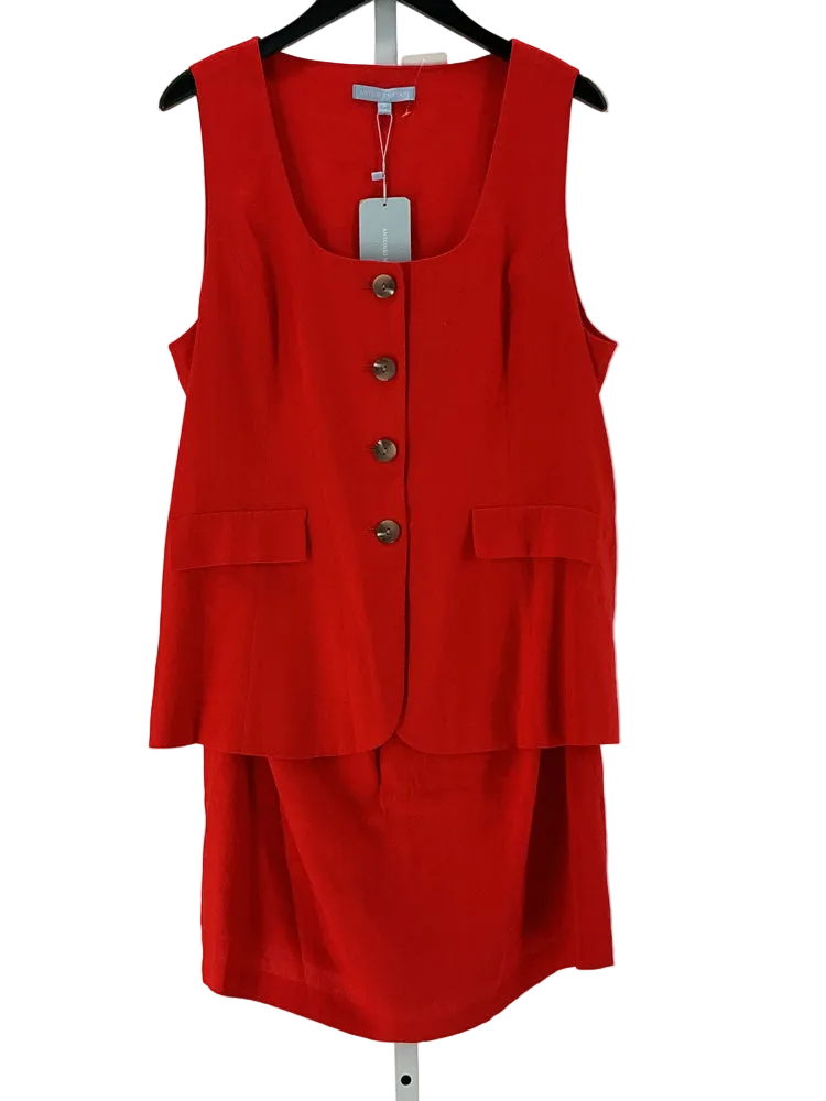 Antonio Melani Size 16 Red Dress