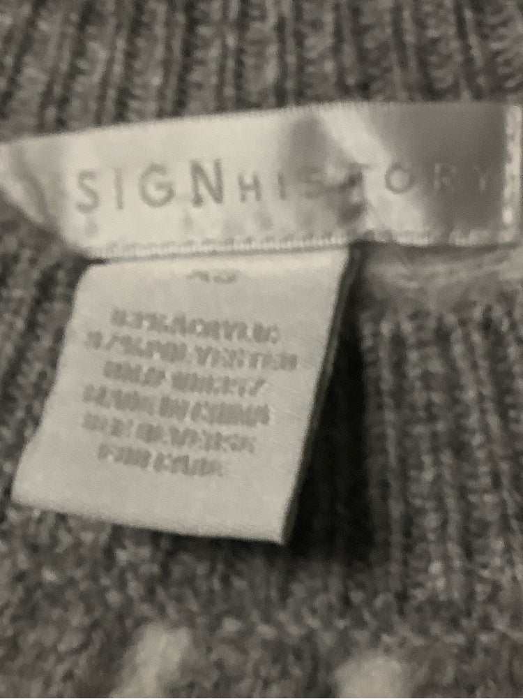 Design History Size XS Gray multi Fair Isle Sweater