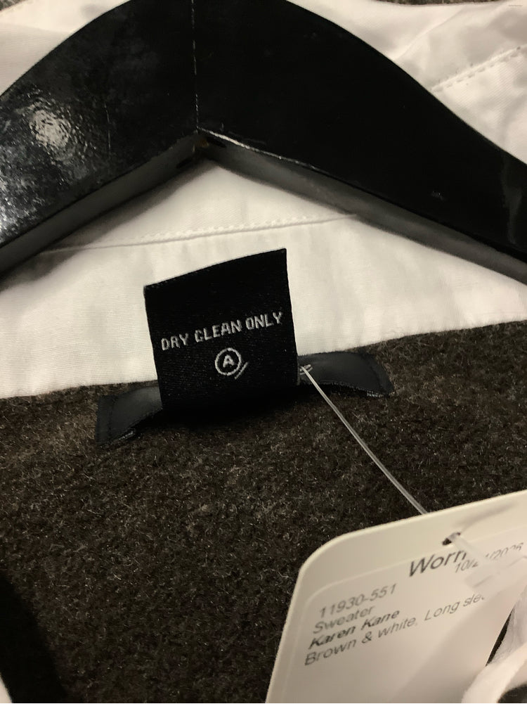 Karen Kane Size M Brown & white Sweater